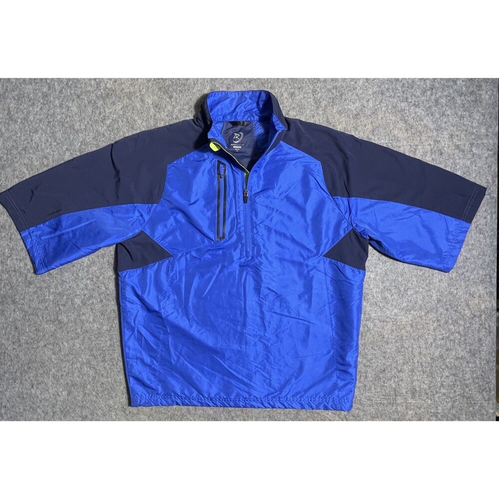 Zero RestrictionTour Series Blue Short Sleeve Golf Windbreaker Men's Small W274